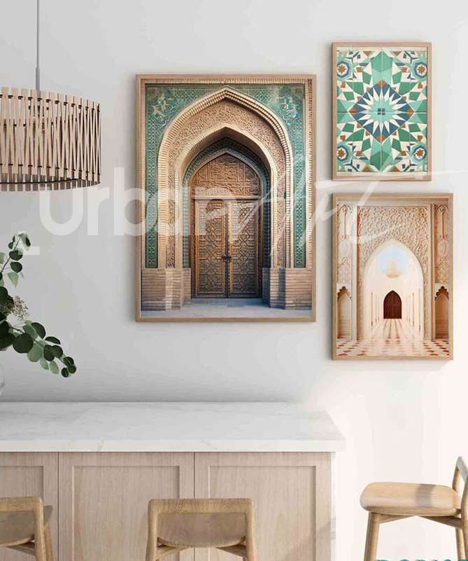 Set Poster marocain vert