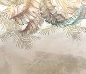 Papier peint feuillage tropical