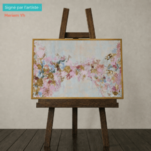 Tableaux Acrylique Fleur Rose