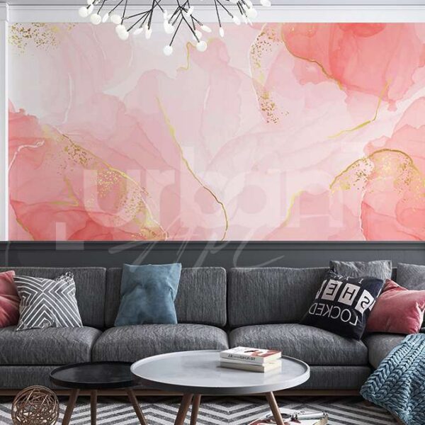 Papier peint rose flou