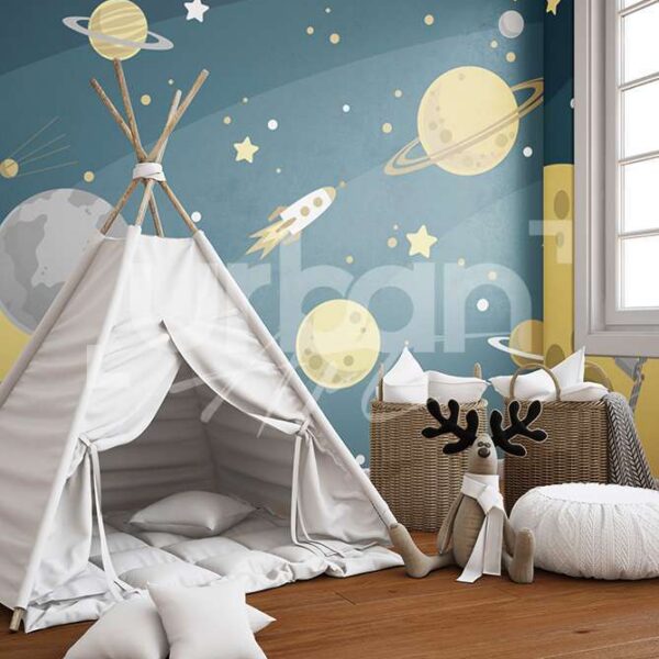 Papier peint graphique pour enfant