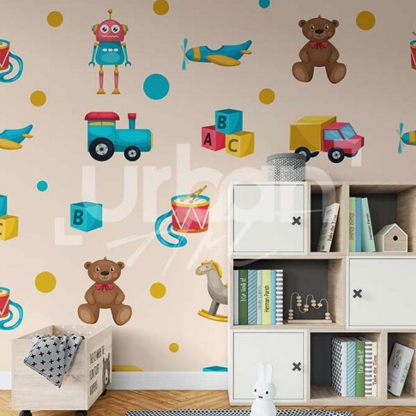 Papier peint jouets pour enfants
