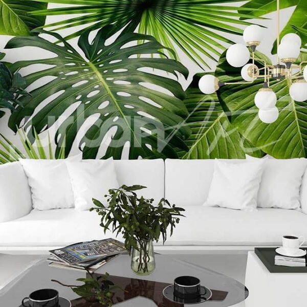 Papier Peint Tropical Leaves