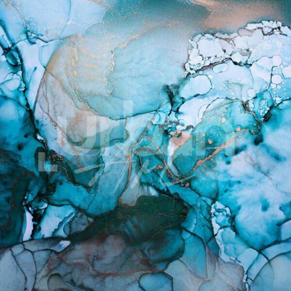 Papier peint abstrait bleu