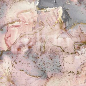 Papier peint Marbre rose Aquarelle