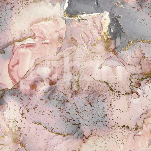 Papier peint Marbre rose Aquarelle