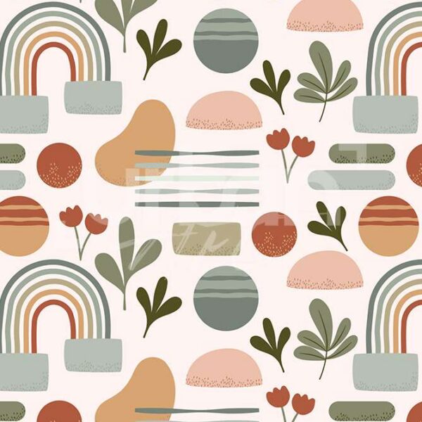 Papier peint scandinave géometrique