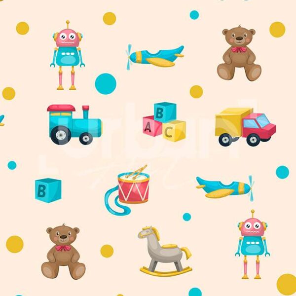 Papier peint jouets pour enfants