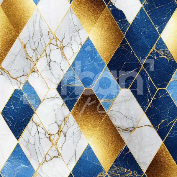 Papier peint bleu fonce
