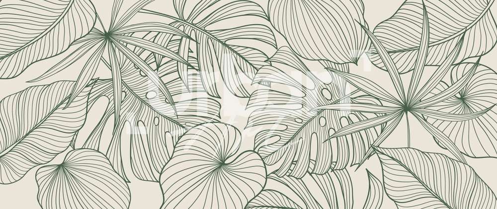 Papier peint Tropical foliage