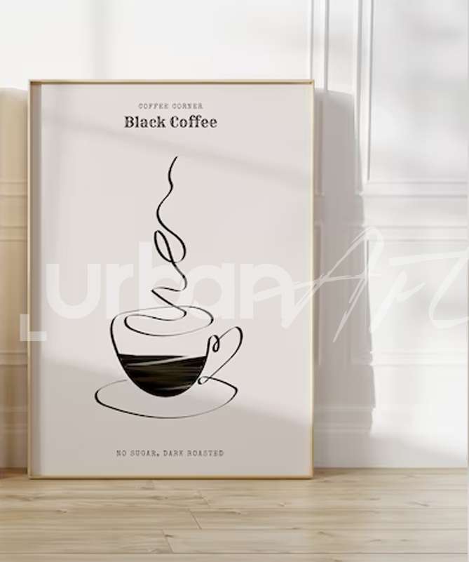 Set Poster mural Coffee Bar
