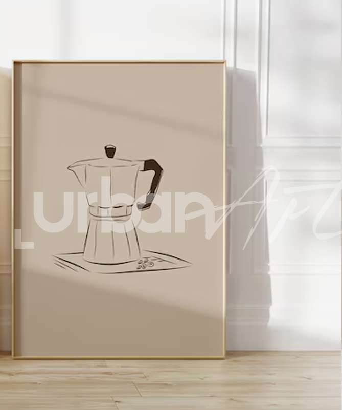 Set Poster mural Coffee Bar