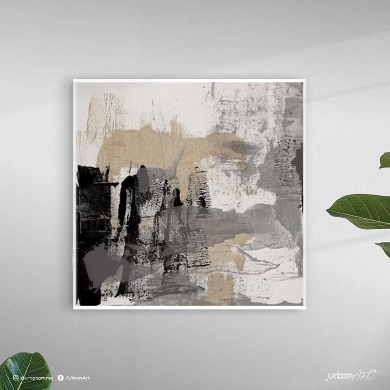 Tableau abstrait mural d'art