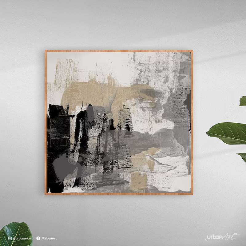 Tableau abstrait mural d'art