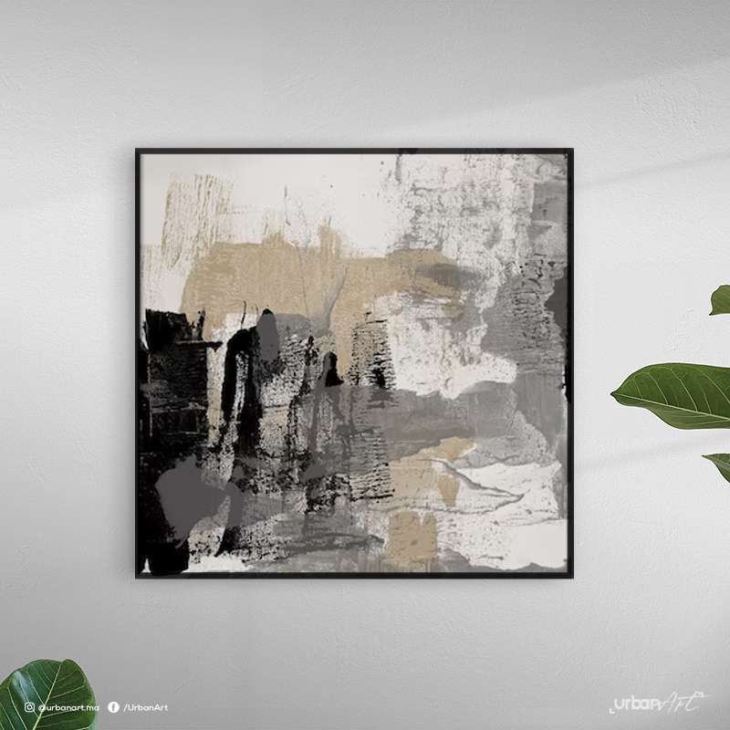 Tableau abstrait mural d'art