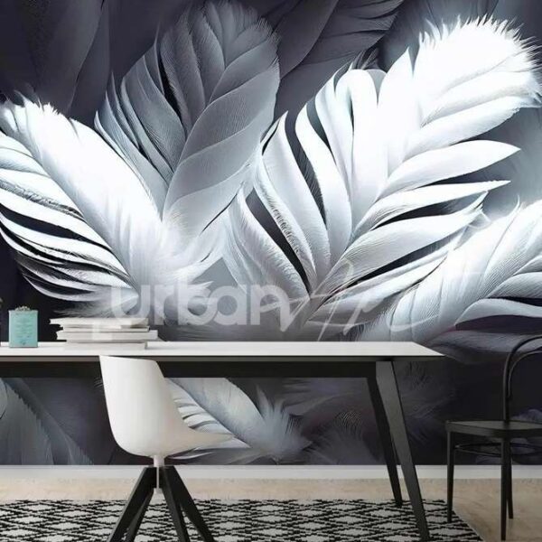 Papier peint Plumes brillantes