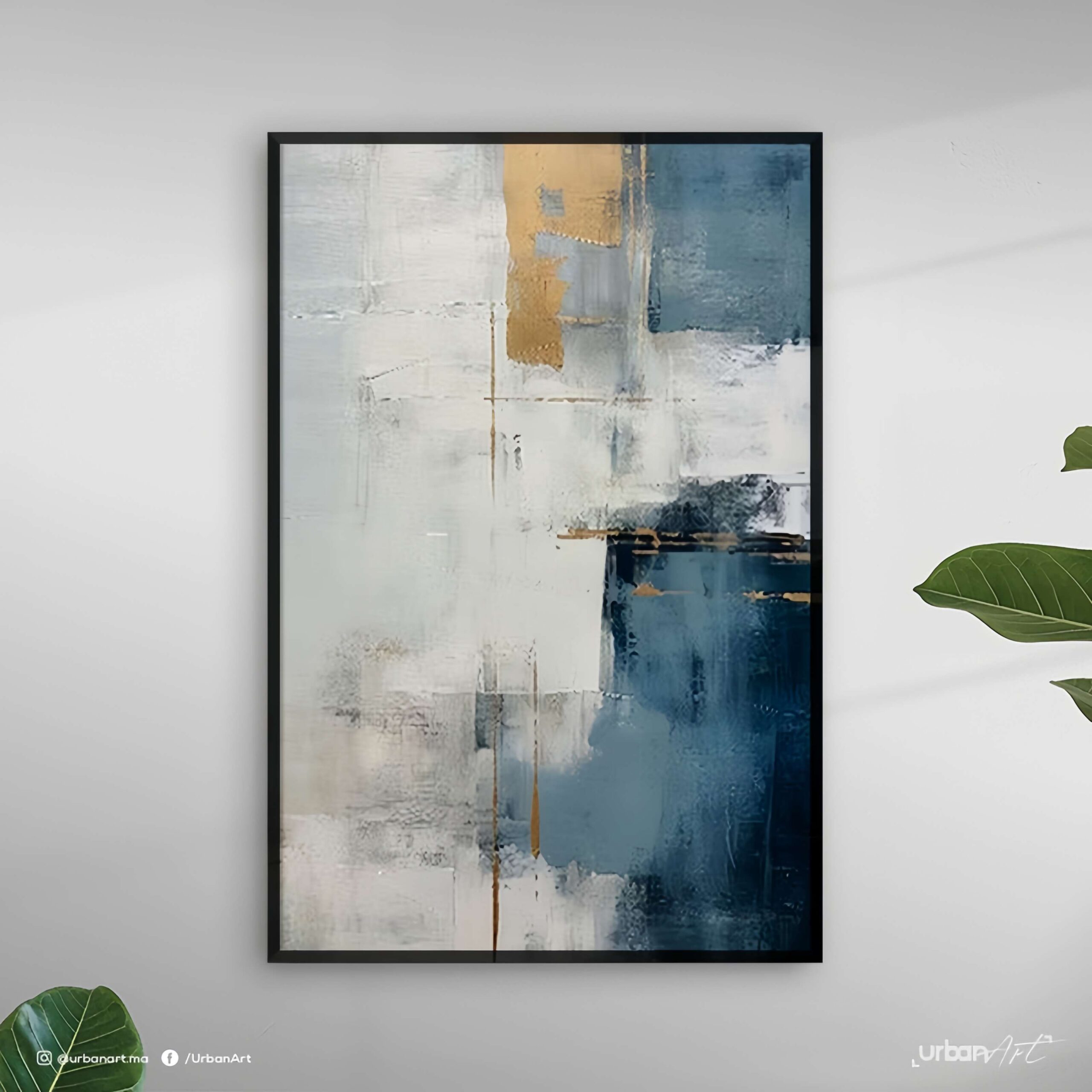 Tableau décoratif bleu marine