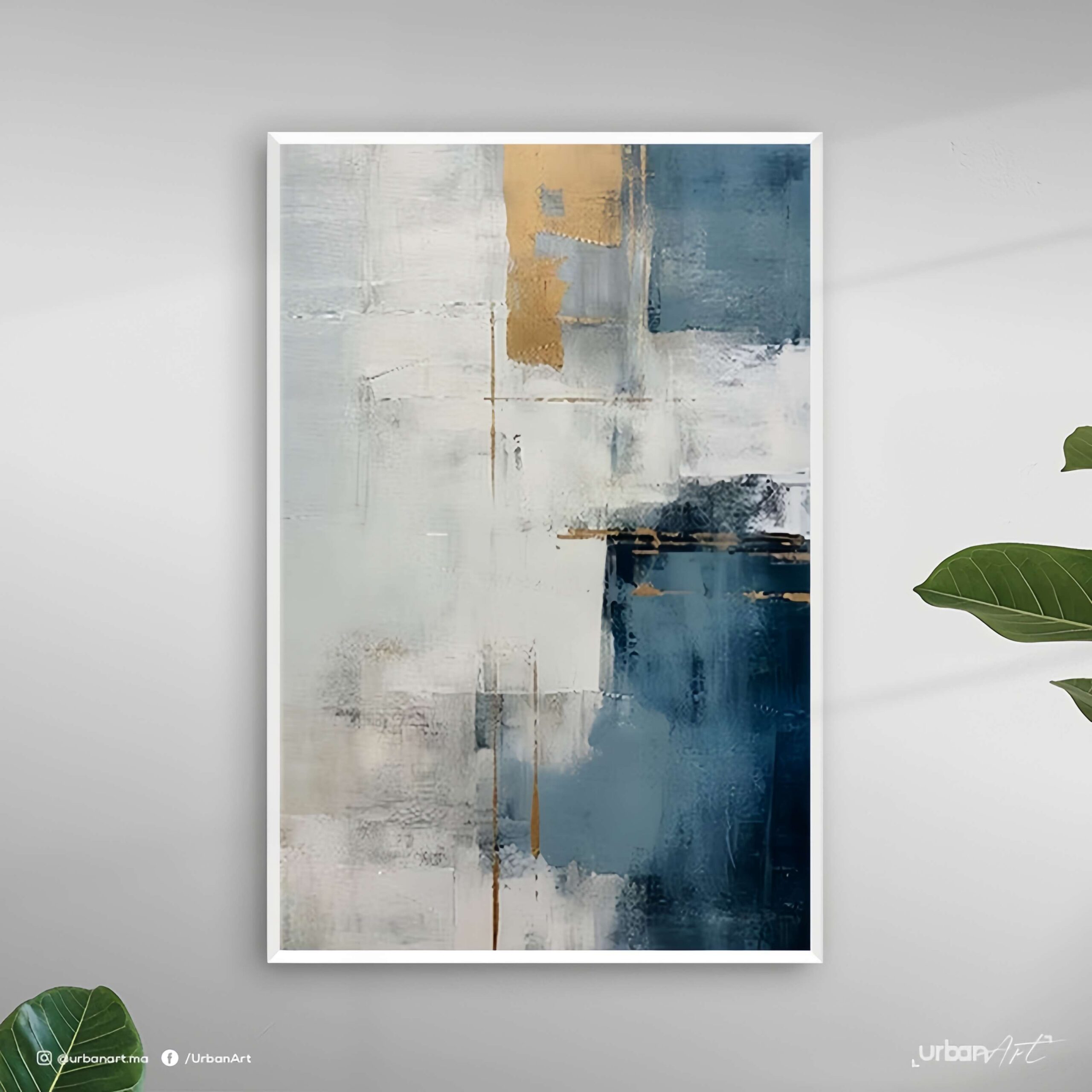 Tableau décoratif bleu marine