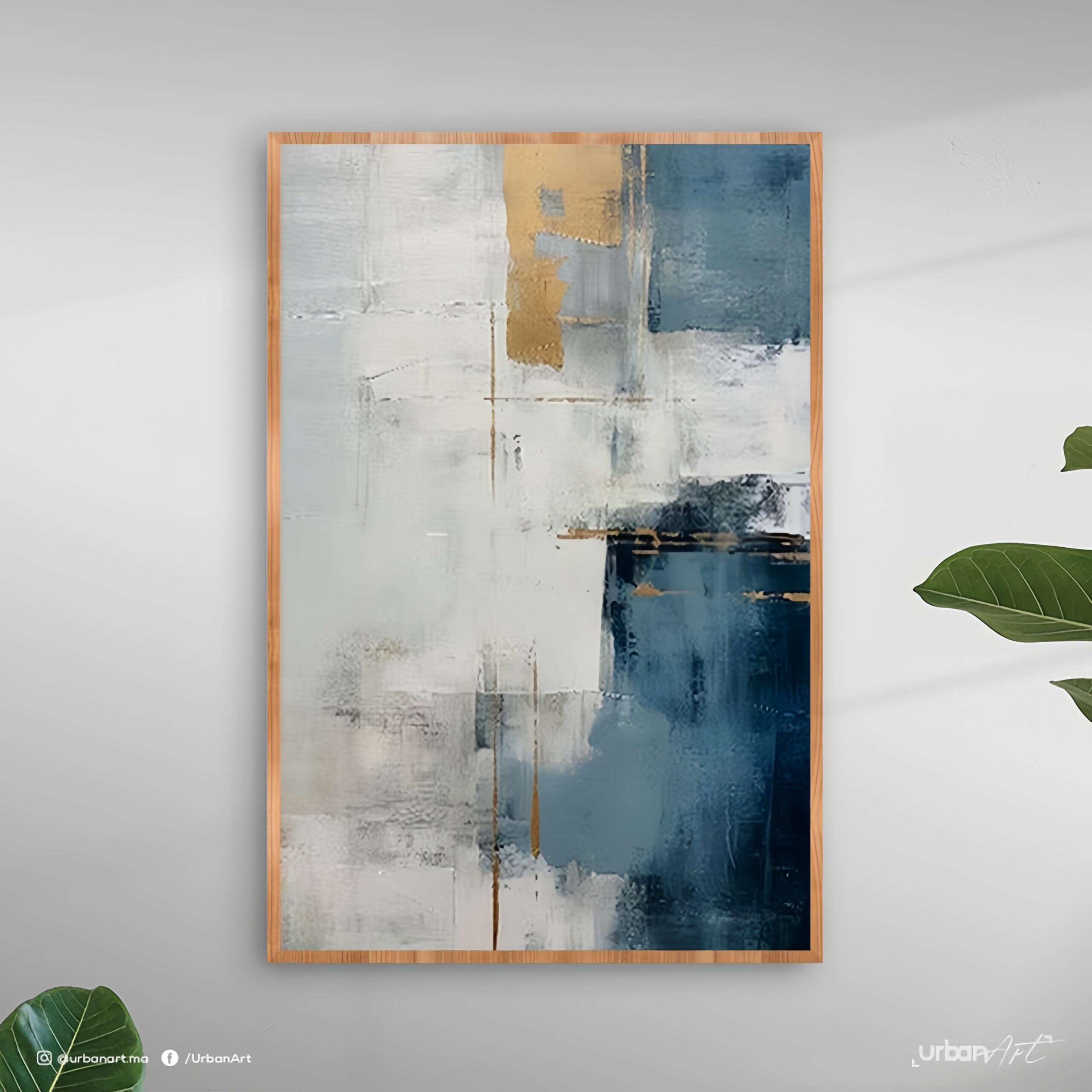Tableau décoratif bleu marine