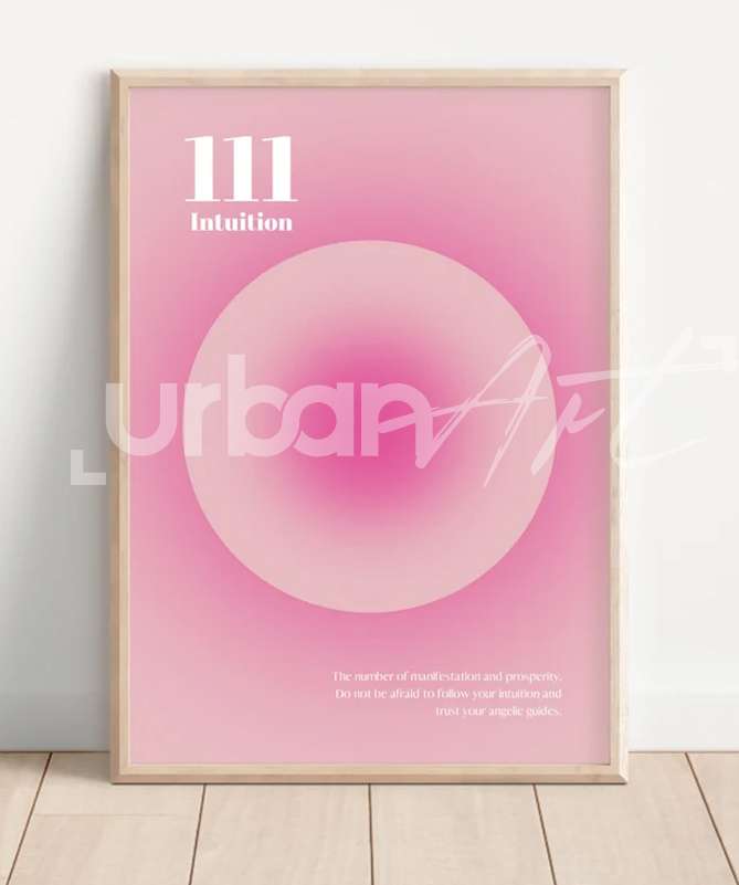 Set Poster Aura rose