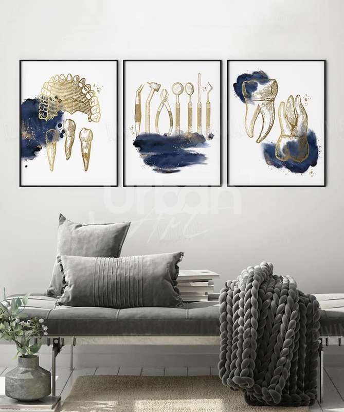 Set Poster Art clinique dentaire