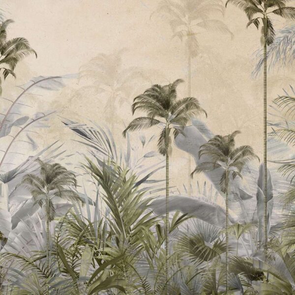 Papier peint tropical arbres