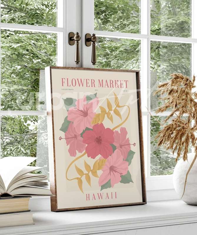 Set Poster Matisse Flower market