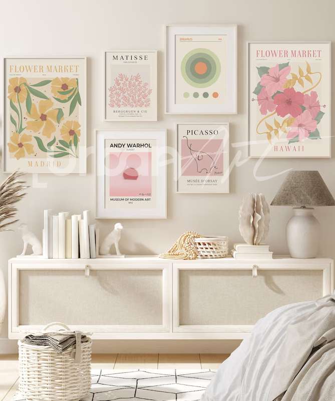 Set Poster Matisse Flower market