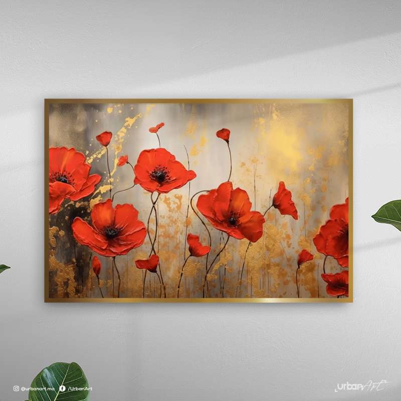Tableau Abstrait Brun