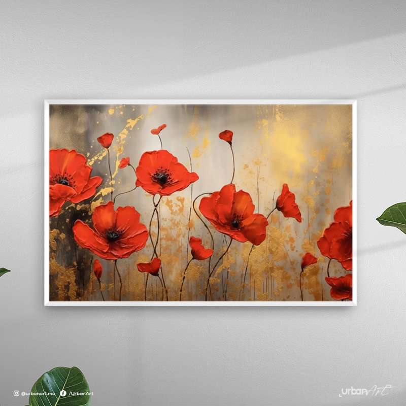 Tableau Abstrait Brun