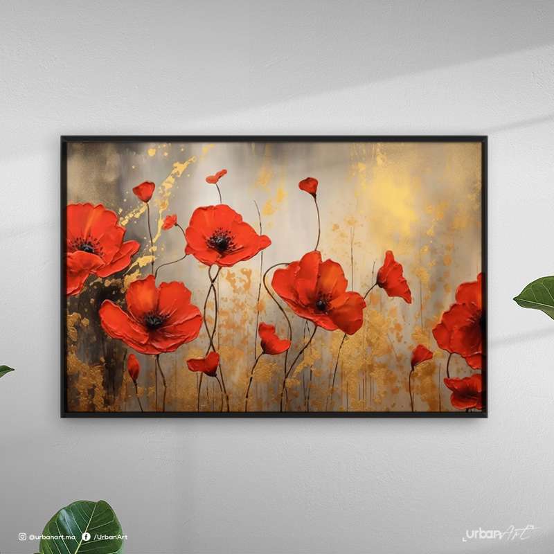 Tableau Abstrait Brun