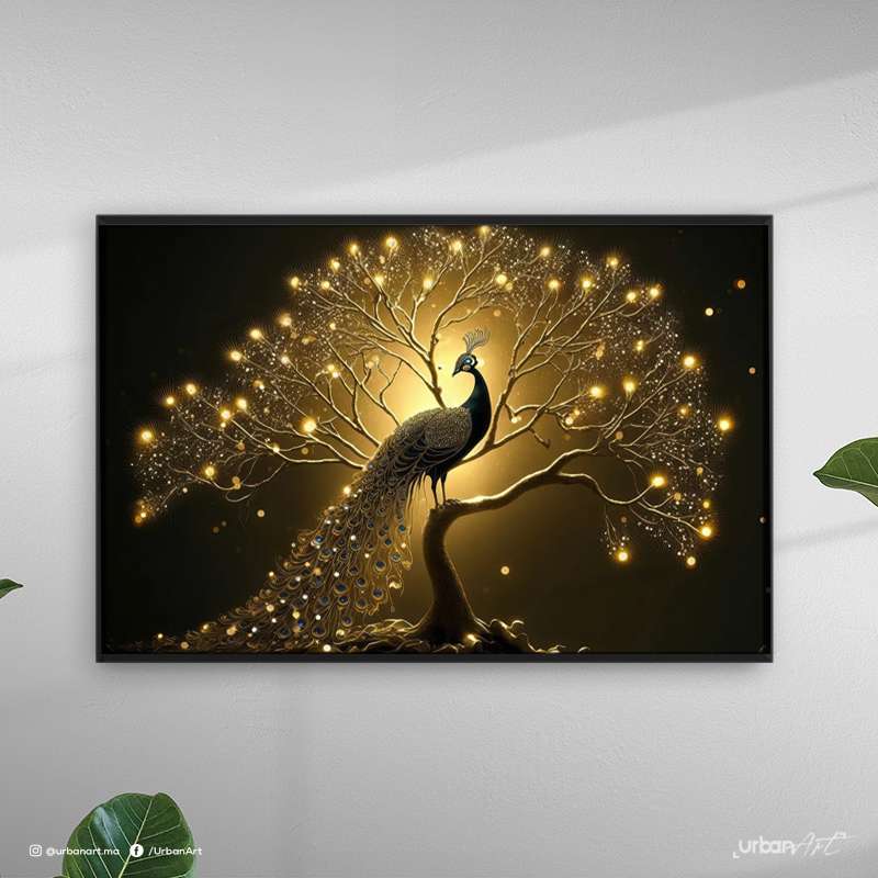 Tableau Animaux Magnifique paon