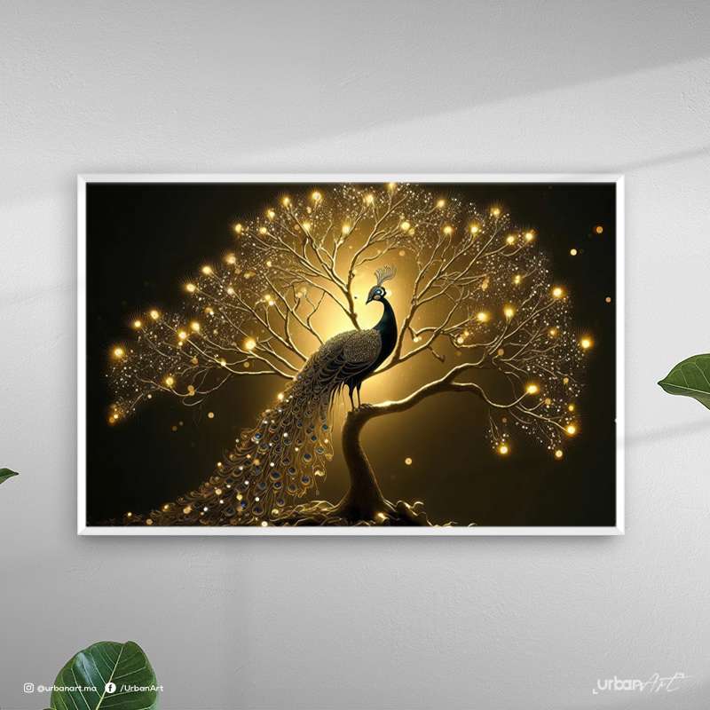 Tableau Animaux Magnifique paon