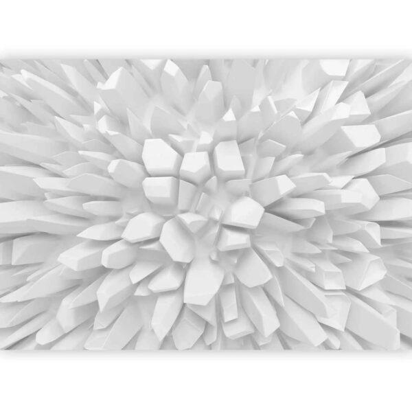 Papier peint design Dahlia blanc