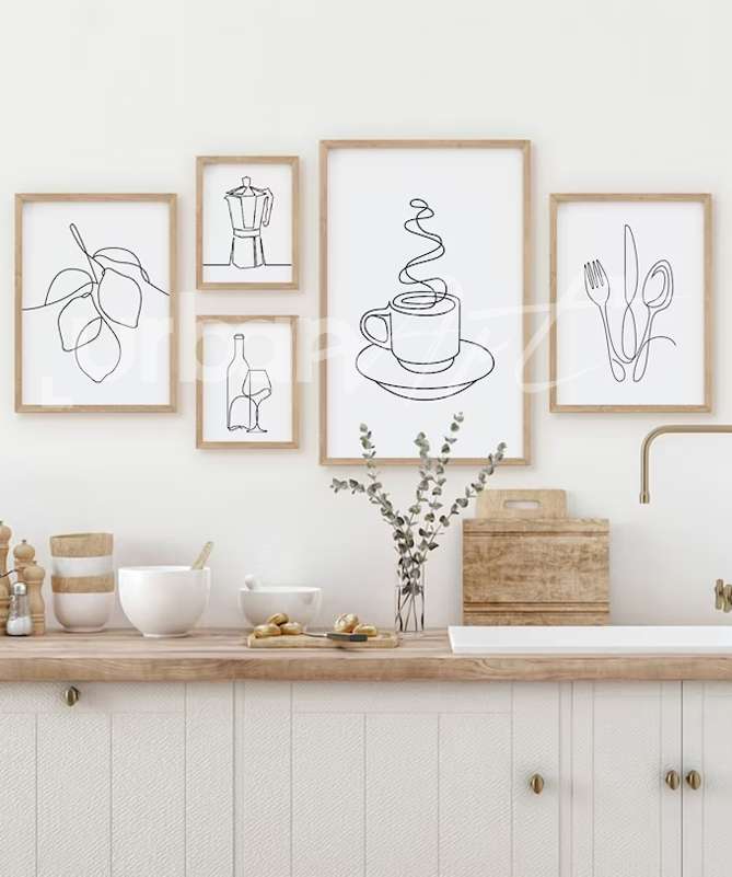 Set Poster Kitchen Wall Art