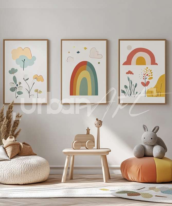 Set Poster Boho abstrait