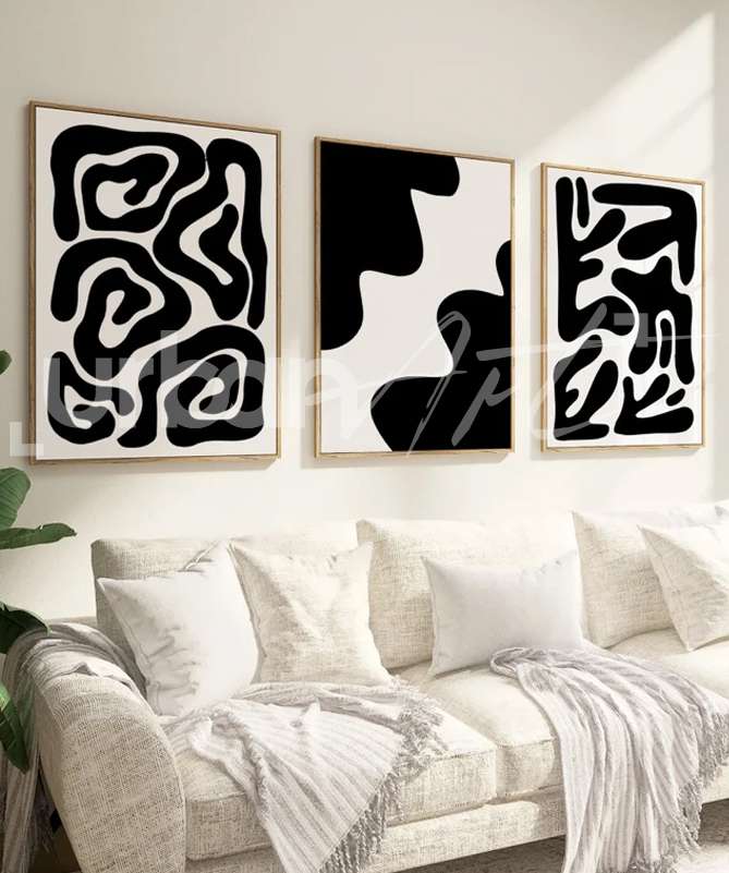 Set Poster Tirages noir Blanc
