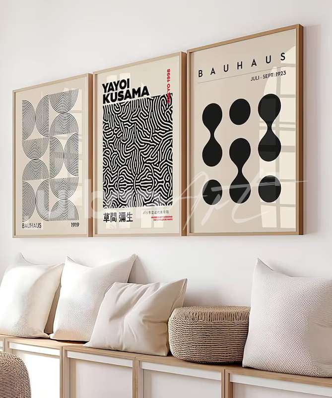 Set Poster art Yayoi Kusama
