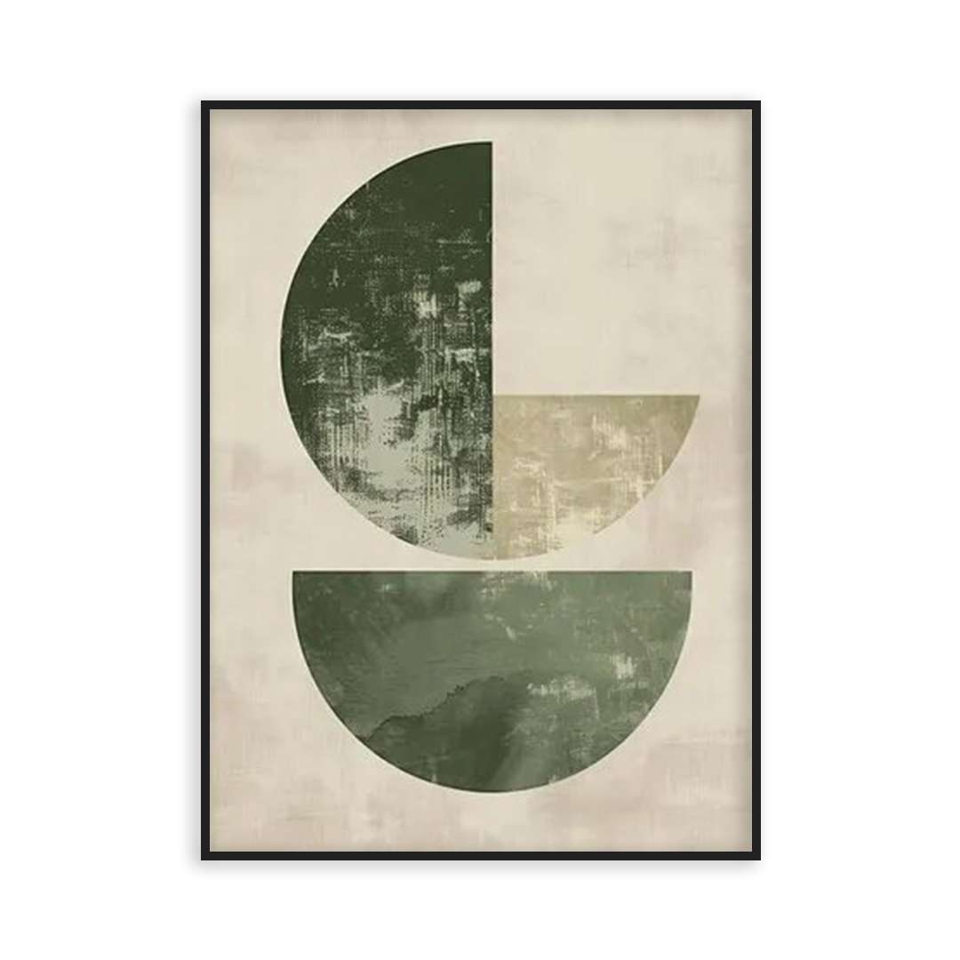 Poster Géometrique Vert