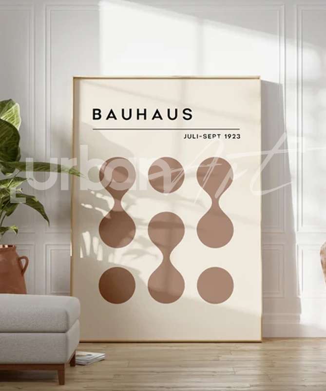 Set Poster Bauhaus Géométriques Neutres