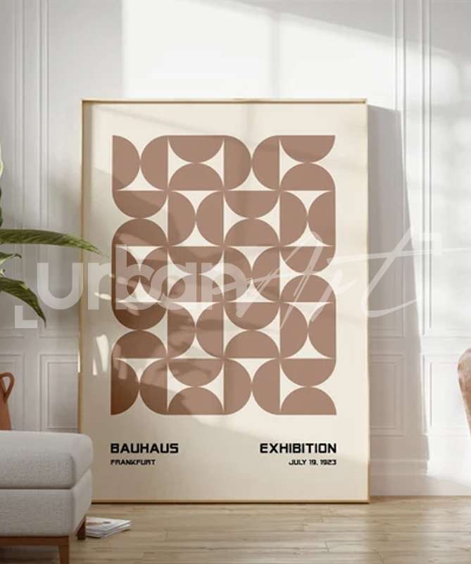 Set Poster Bauhaus Géométriques Neutres