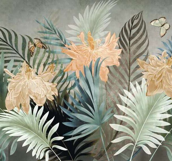 Papier Peint 3D Feuille