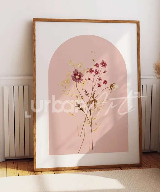 Set Poster Fleurs Aquarelles