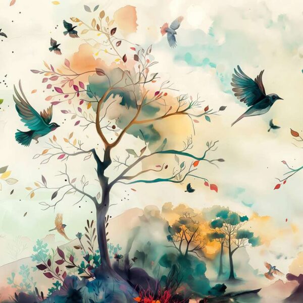 Papier Peint Oiseaux Volant
