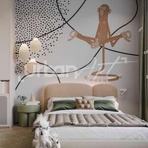 Papier Peint Enfant singe