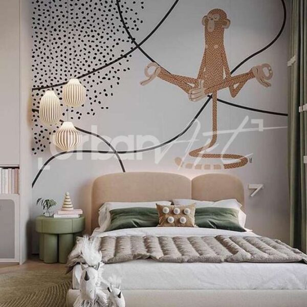 Papier Peint Enfant singe