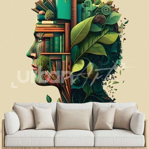 Papier peint L’arbre du visage