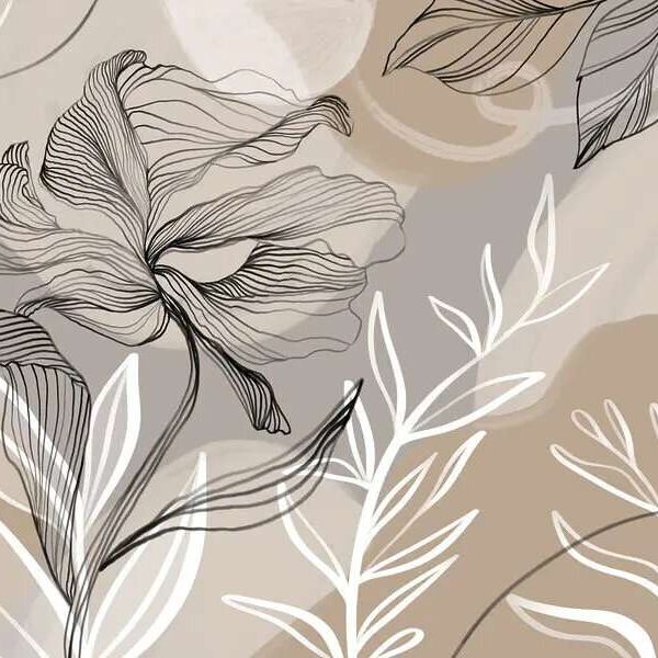 Papier peint lignes fluides