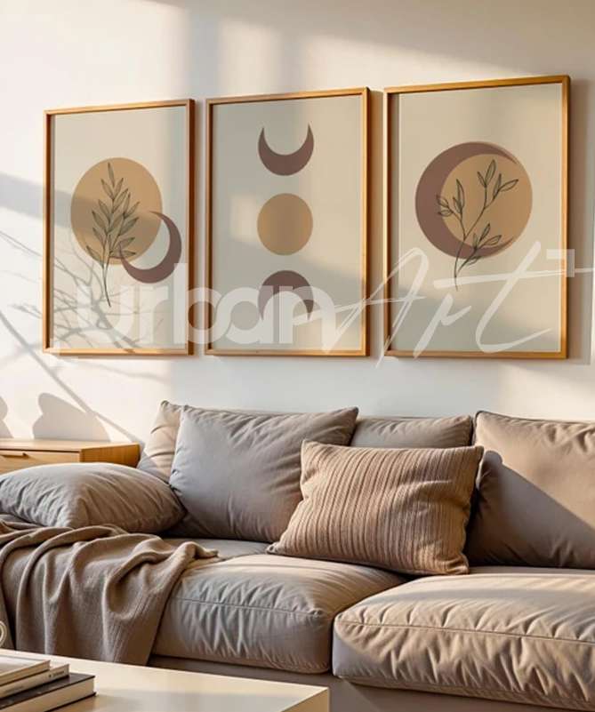 Set Poster Boho abstraites