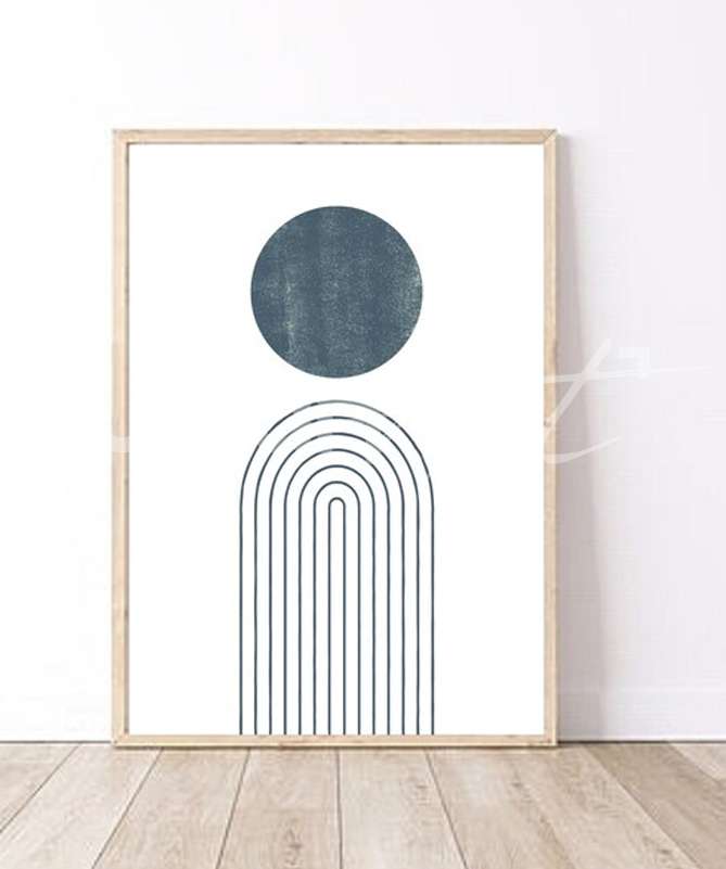 Set Poster Modern Beach
